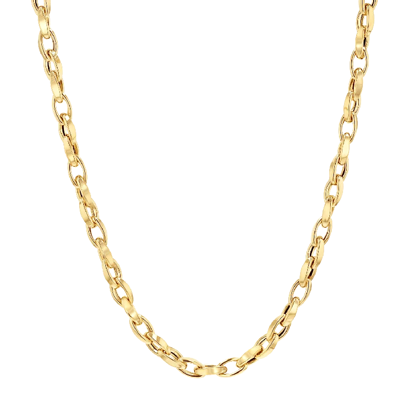 Romantic necklaces for women -Celine Twist Link Chain Necklace