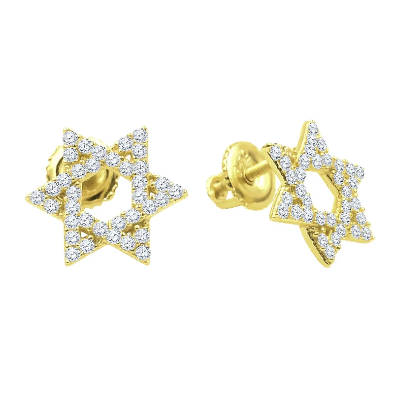 Matching diamond earrings for women -ASTRAL SILVER EARRINGS | BMW9212842