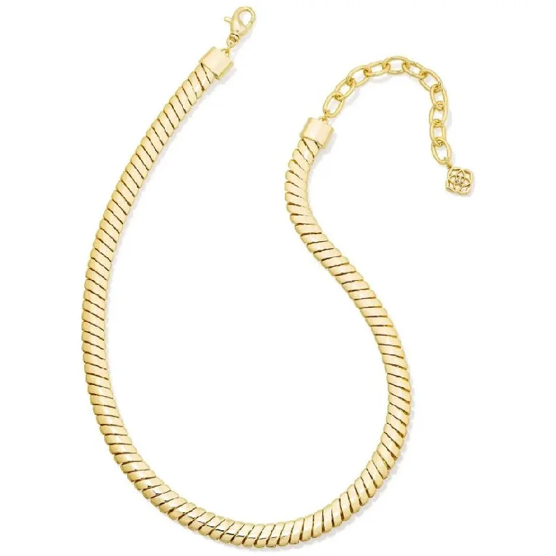 Classic gold necklaces for women -Kendra Scott Gold Lex Chain Necklace