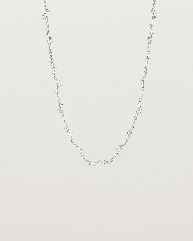 Heart-shaped necklaces for women -Ember Necklace | Diamonds