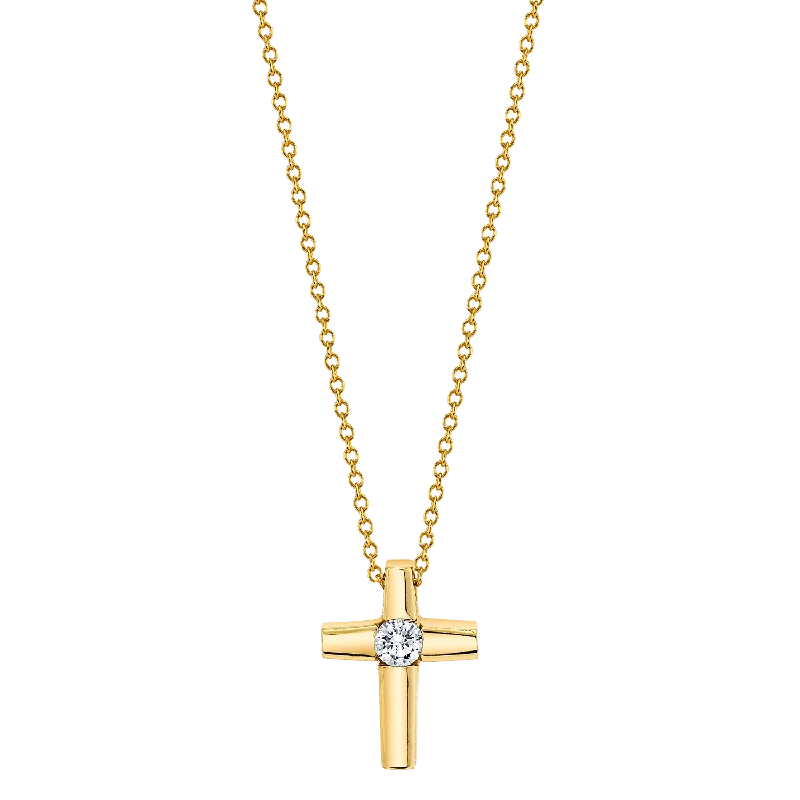 Chandelier necklaces for women -Center Diamond Cross