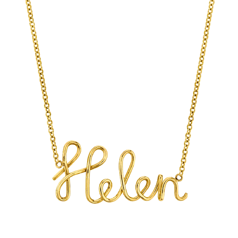 Colorful pendant necklaces for women -Lulu Name Necklace