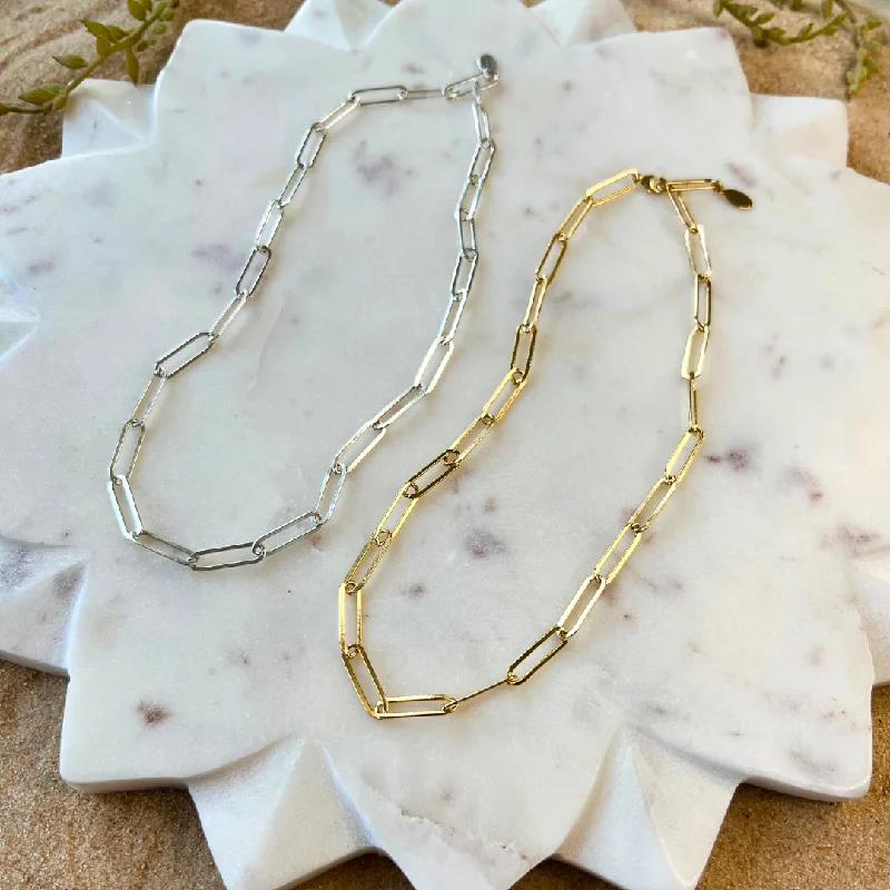 Gemstone drop necklaces for women -Off the Chain Choker | Precious Metals