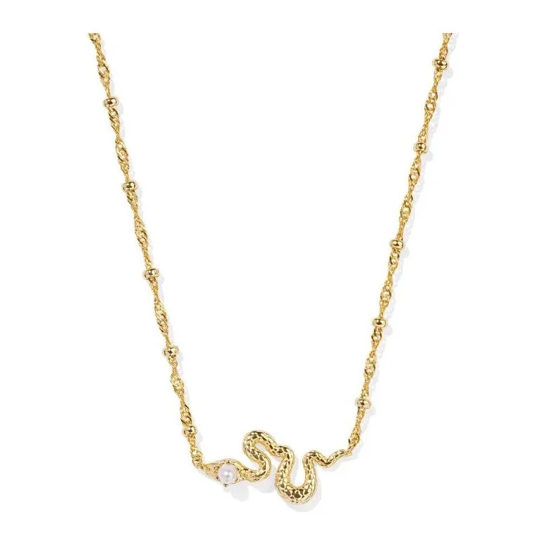 Necklaces with pearls for women -Kendra Scott Lyle Snake Pendant Necklace