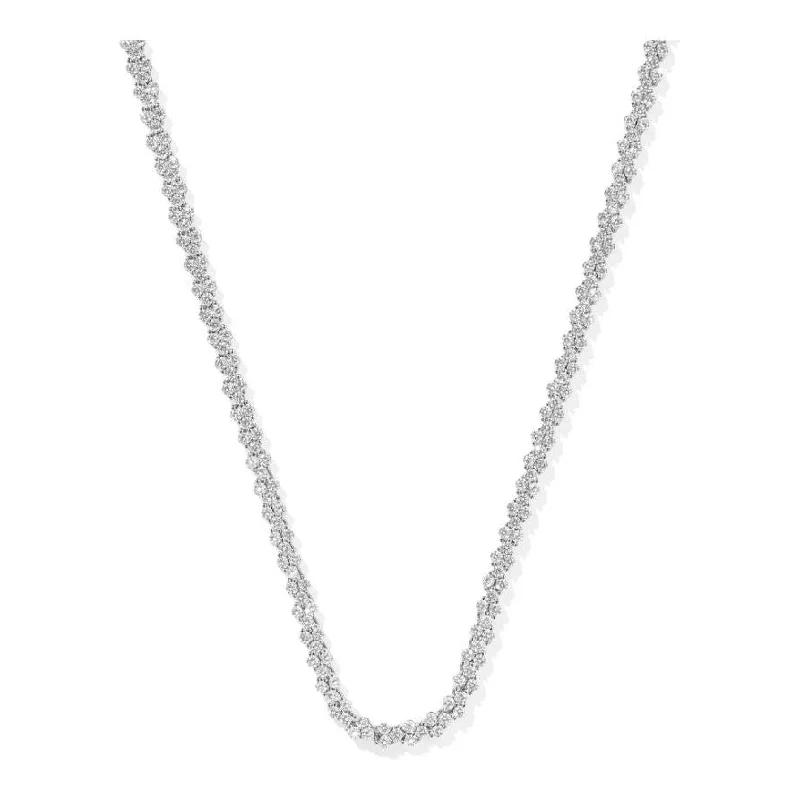 Vintage necklaces for women -Kendra Scott Emery  Tennis Necklace In White Crystal