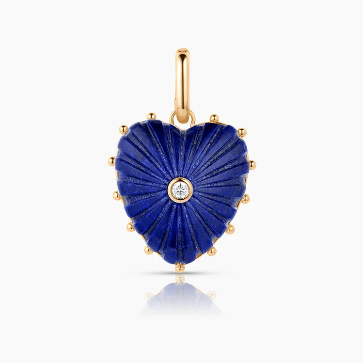 Designer gemstone necklaces for women -Malene Lapis Clip Charm