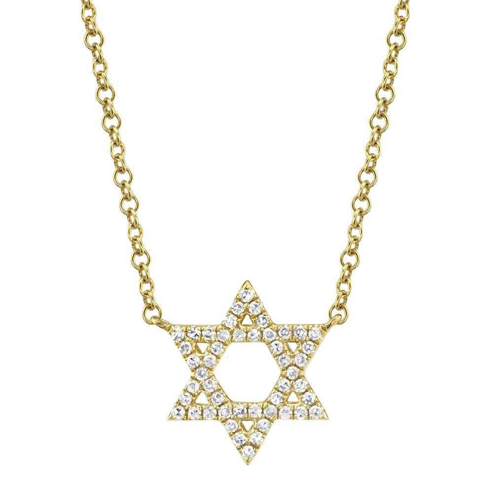 Choker necklaces for women -Shy Creation Small Star of David Necklace