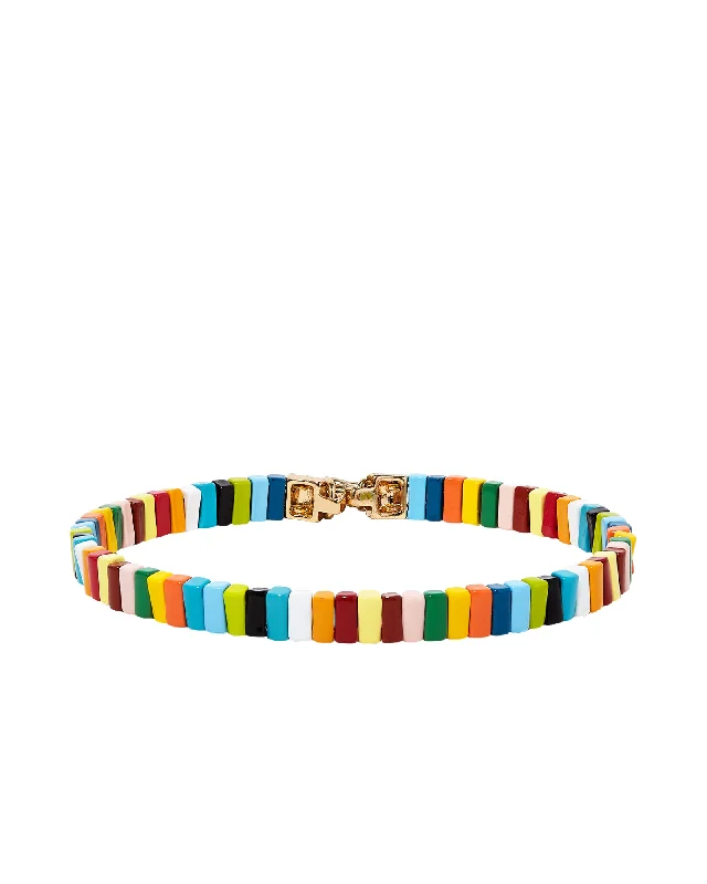 Necklace sets for women -Rainbow Brite Chokers