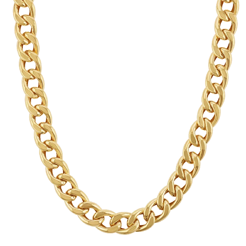 Dainty necklaces for women -9mm Miami Cuban Link Chain Necklace