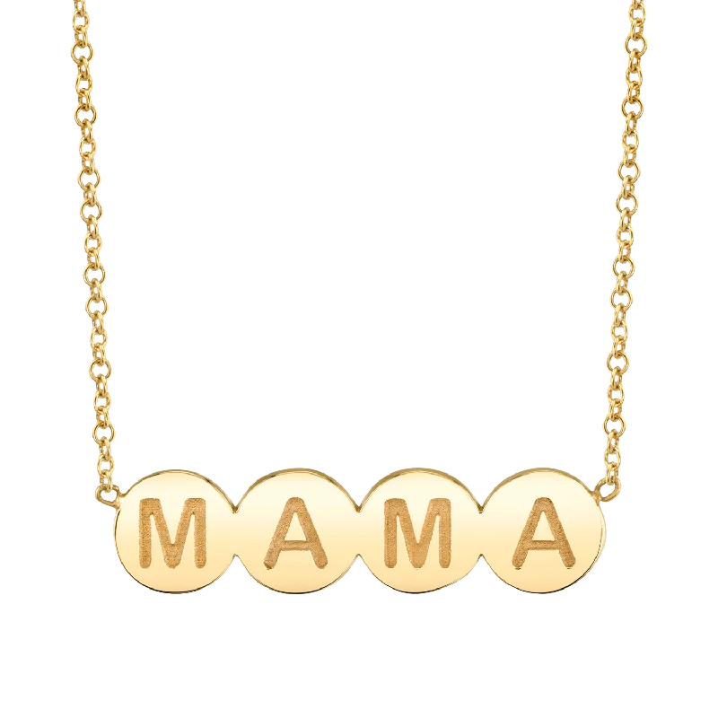 Chandelier necklaces for women -Bubble Round MAMA Necklace