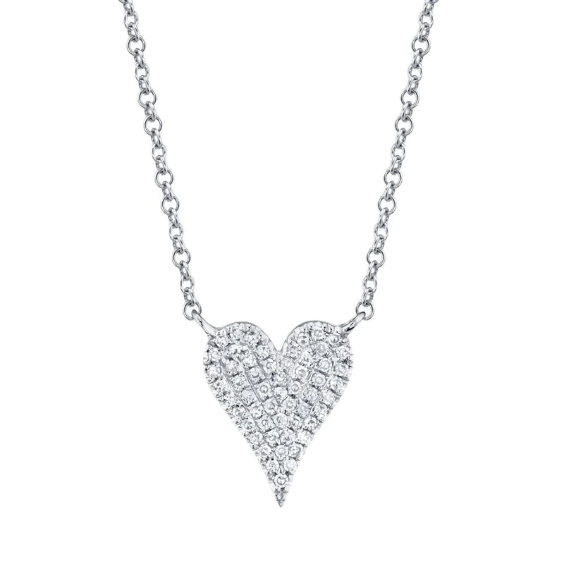 Necklace sets for women -Shy Creation 'Amor' Diamond Pave Heart Necklace - Extra Small