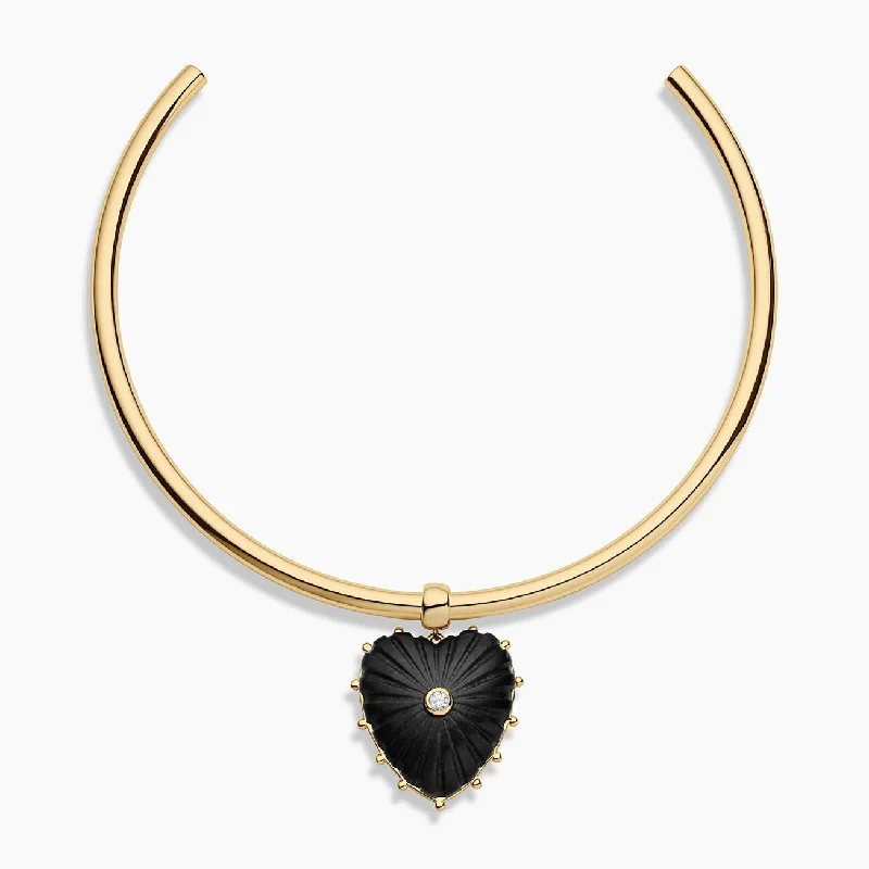 Simple necklaces for women -Malene Onyx Choker Necklace