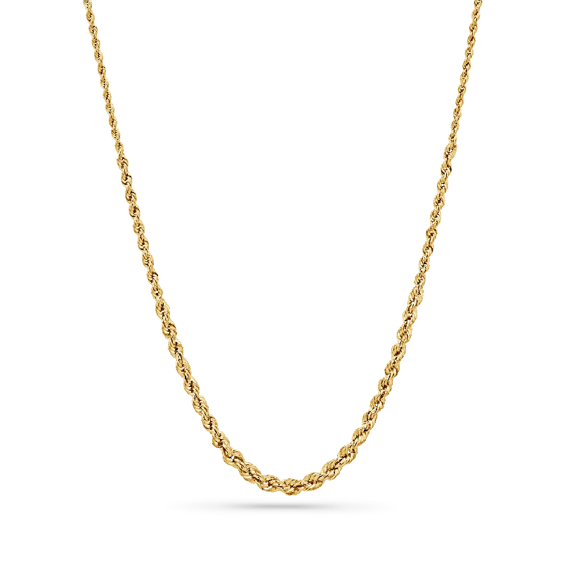 Adjustable pendant necklaces for women -Graduated Rope Chain Necklace