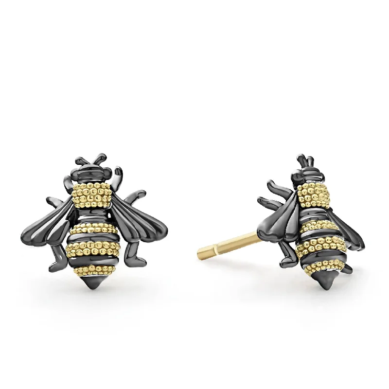 Multi-layered earrings for women -Rare Wonders Honeybee Stud Earrings