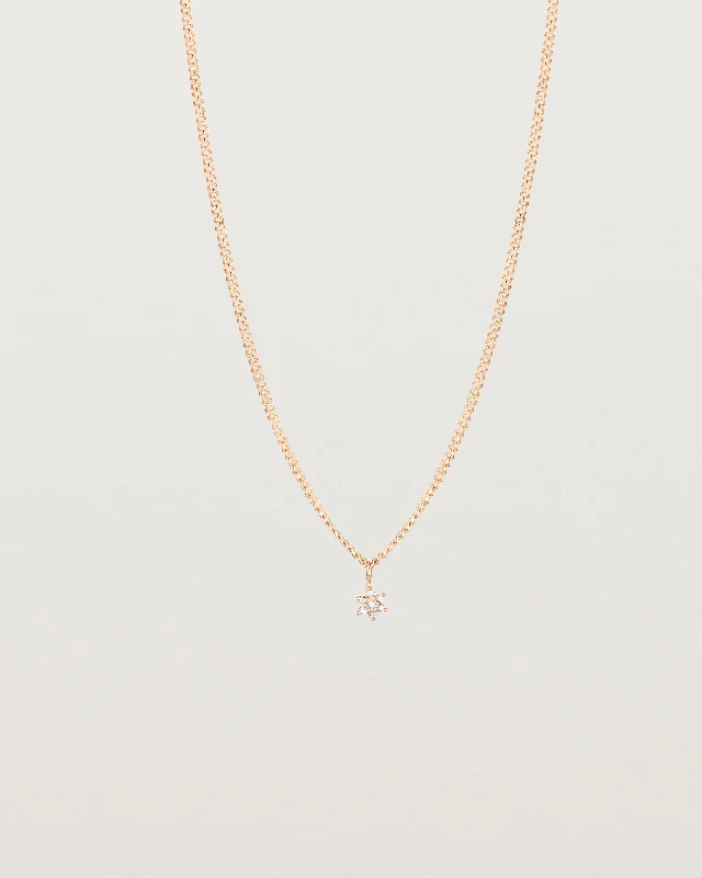 Zodiac necklaces for women -Petits Starburst Necklace | Diamond