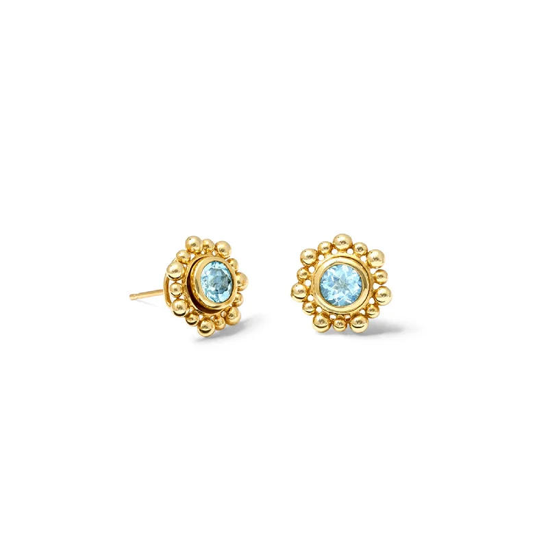 Designer drop earrings for women -Cholula Earring Halos Yellow Gold