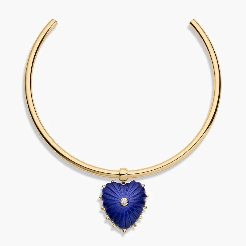 Gemstone drop necklaces for women -Malene Lapis Choker Necklace