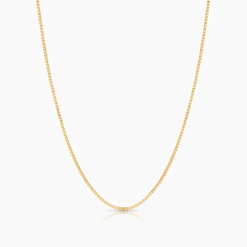 Designer pendant necklaces for women -Solange Box Chain Necklace