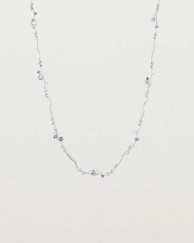 Personalized necklaces for women -Demi Ember Necklace | Ceylon Sapphires & Diamonds