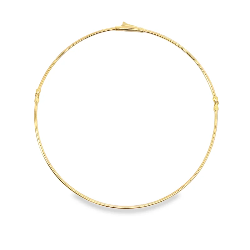 Classic gold necklaces for women -Aspery and Guldag Structured Choker Necklace