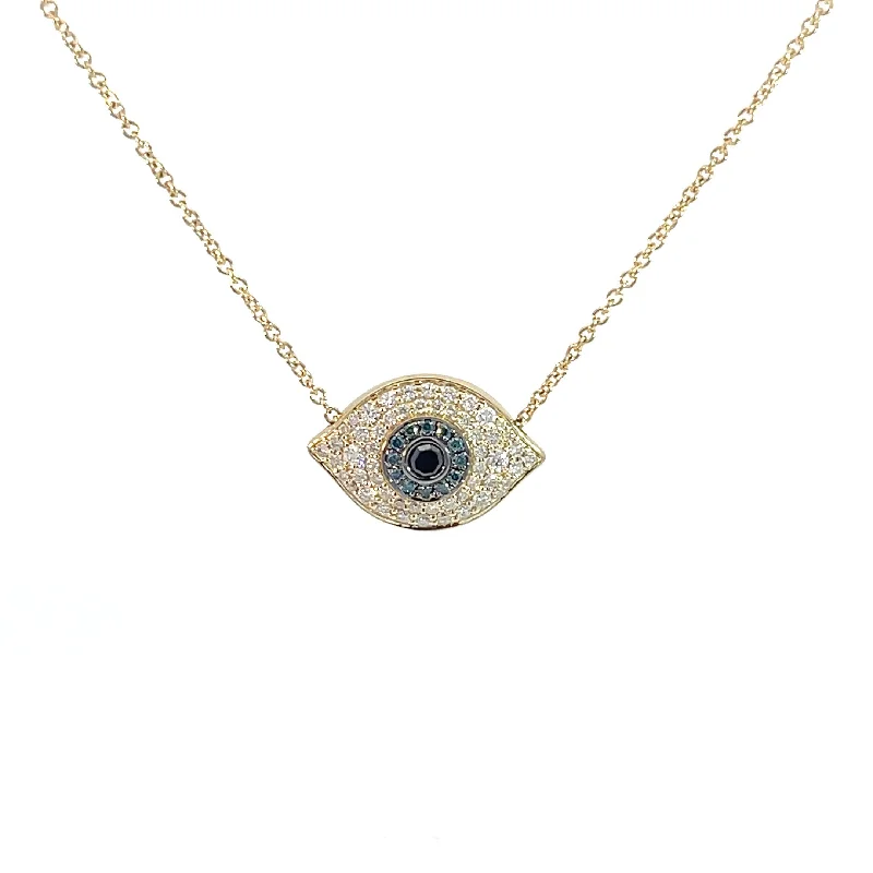 Custom design necklaces for women -Aspery and Guldag Yellow Evil Eye Necklace