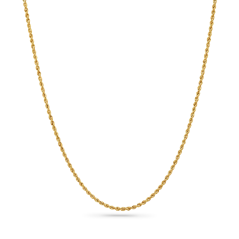 Chain necklaces for women -Dainty Rope Chain Necklace