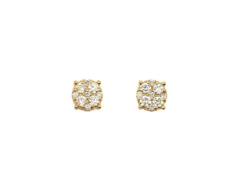 Elegant gemstone earrings for women -0.74CT Diamond Earrings