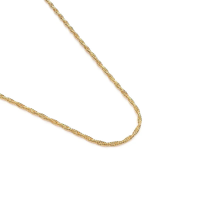 Necklaces with diamonds for women -Gold Plated 24 Inch Rope Chain Necklace