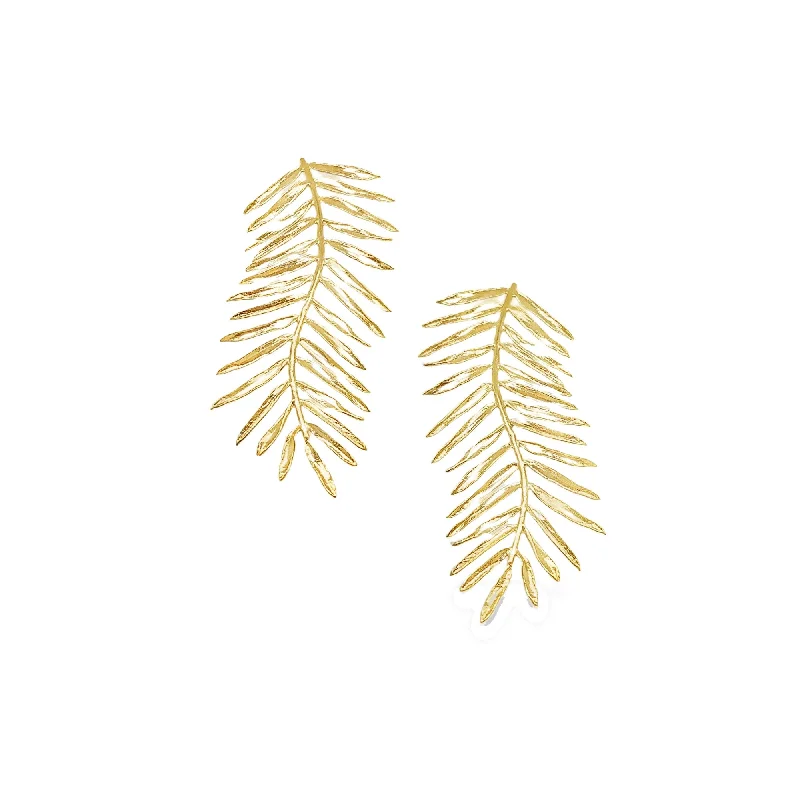 Birthstone earrings for women -Gold Vetch Earrings