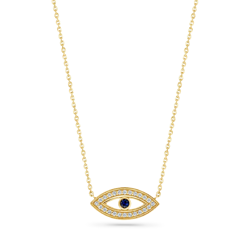 Sparkling diamond necklaces for women -Evil Eye Heirloom Necklace