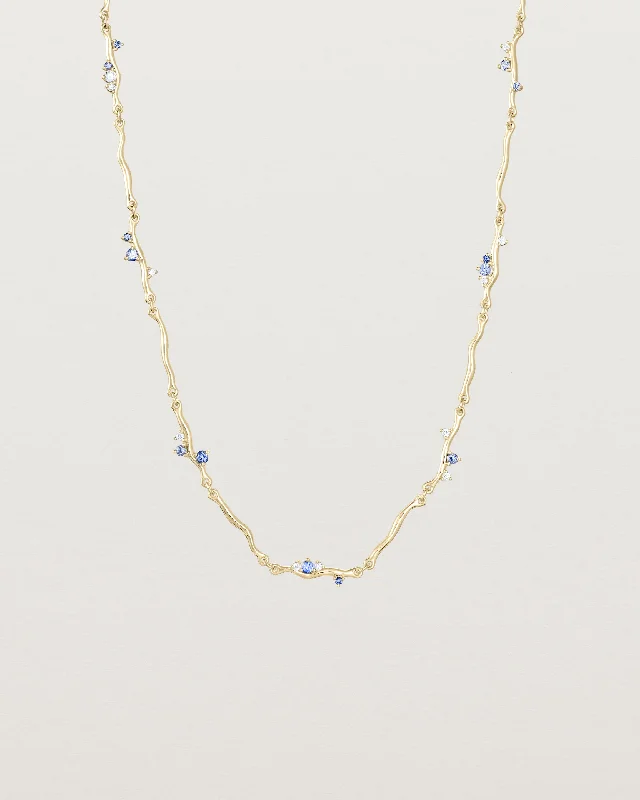 Diamond necklaces for women -Demi Ember Necklace | Ceylon Sapphires & Diamonds