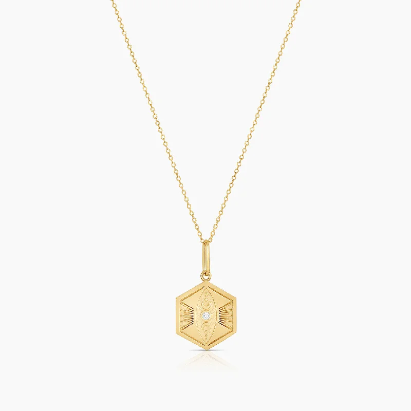 Simple gold necklaces for women -Divine Feminine Necklace