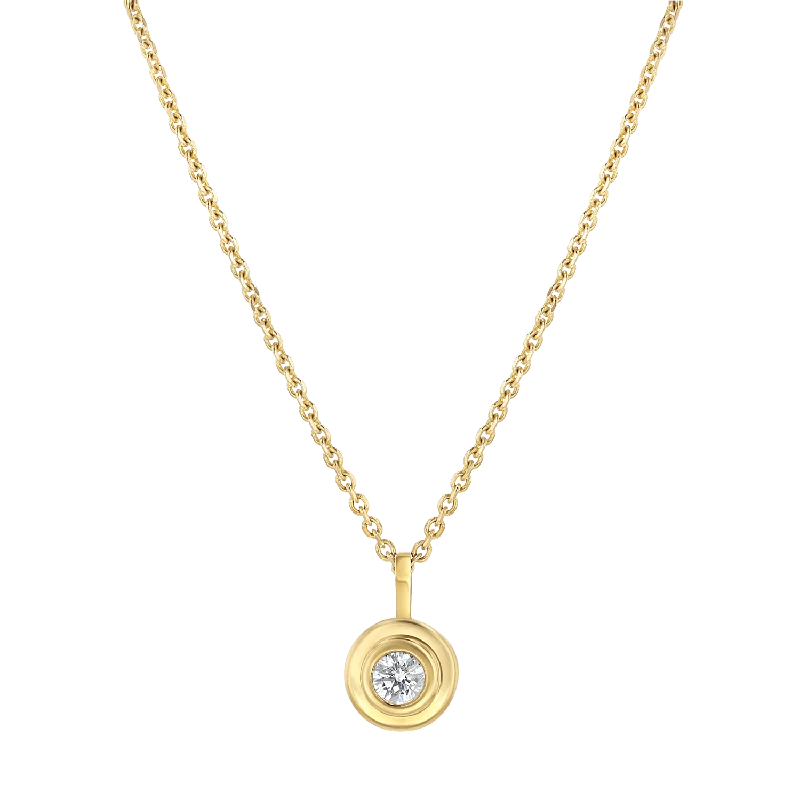 Multi-layered necklaces for women -Trinatier Grand Bezel Pendant Necklace