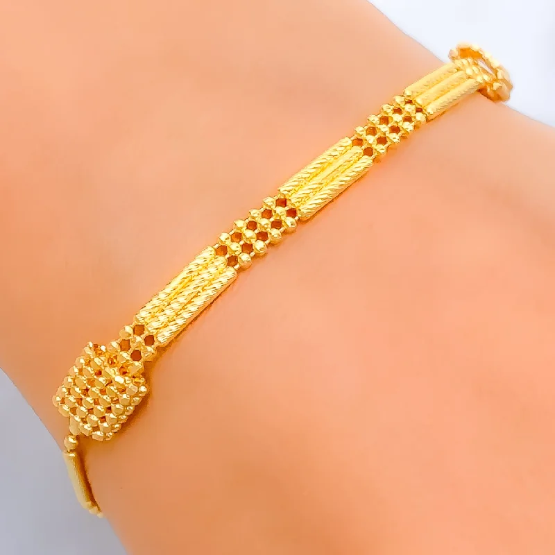 Dainty bracelets for women -Lovely Chic 22K Gold Bracelet