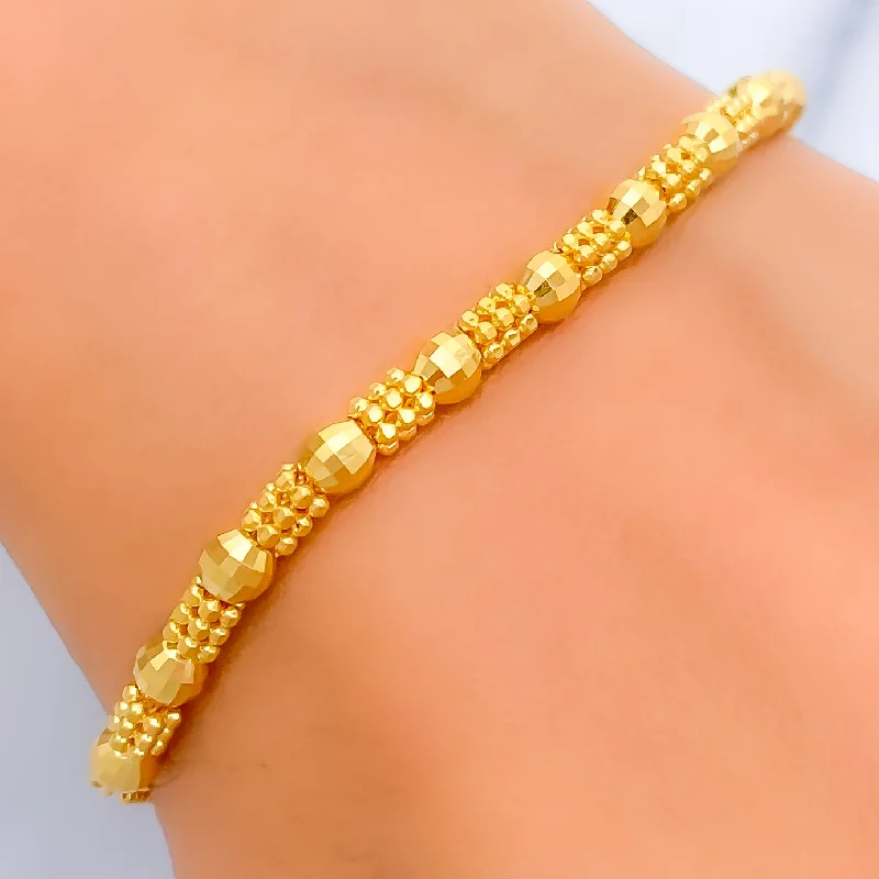 Beaded bracelets for women -Graceful Exclusive 22K Gold Bracelet