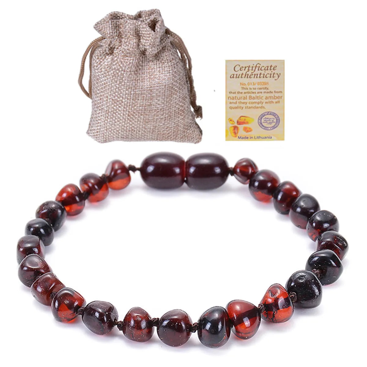 Gemstone bangles for women -Elegant Solid Color Amber Beaded Bracelets