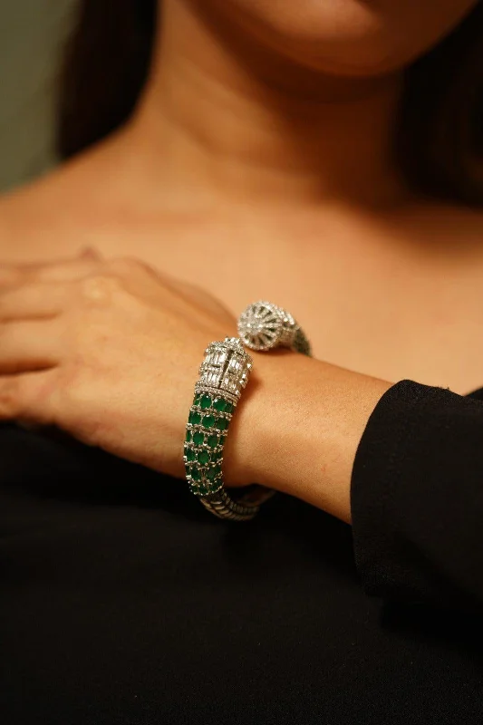 Designer cuff bracelets for women -Rachel Diamond Statement Bracelet