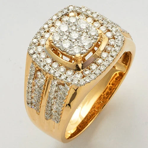 Custom vintage engagement rings for women -14KY 2.00CTW DIAMOND MENS RING