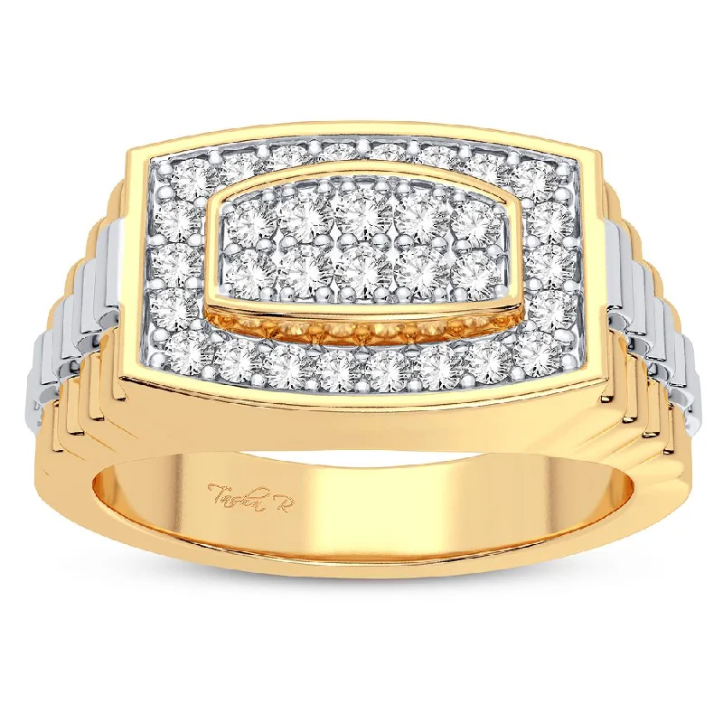 Radiant-cut engagement rings for women -14K 0.50CT Diamond Ring