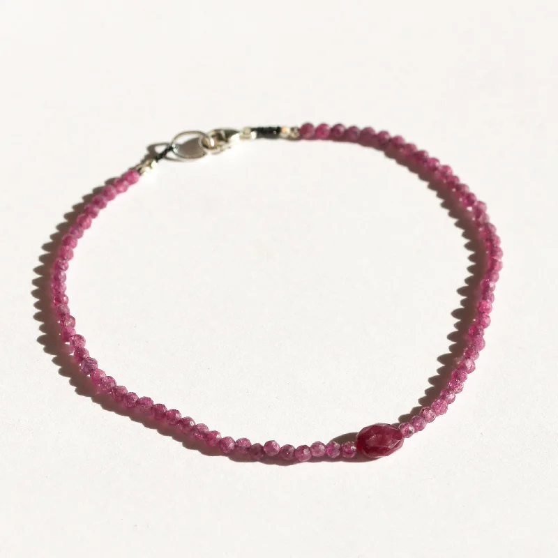 Minimalist bracelets for women -Ruby Bracelet