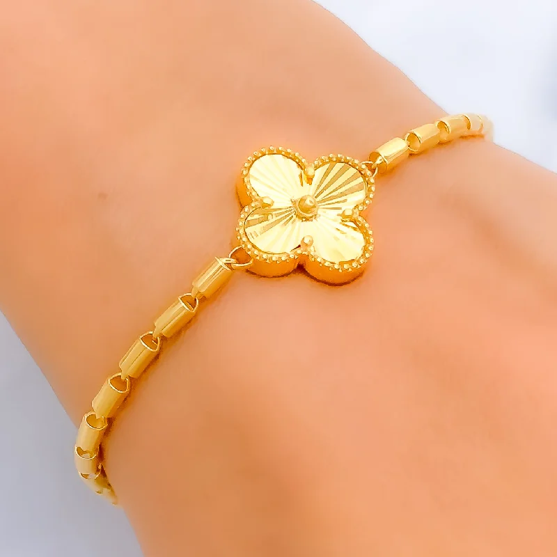 Luxury tennis bracelets for women -Stylish Lovely 22k Gold Bracelet