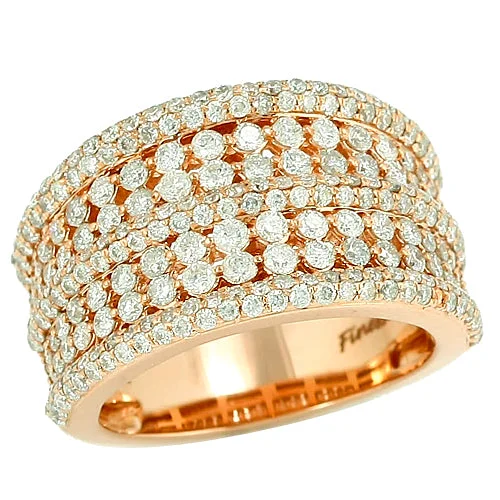 Designer vintage engagement rings for women -14KR 2.35CTW DIAMOND BAND