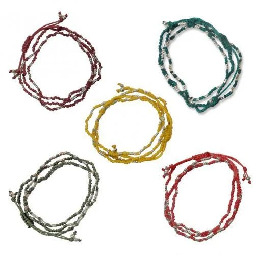 Women’s beaded bangles -Wakami Essential Strand Bracelet