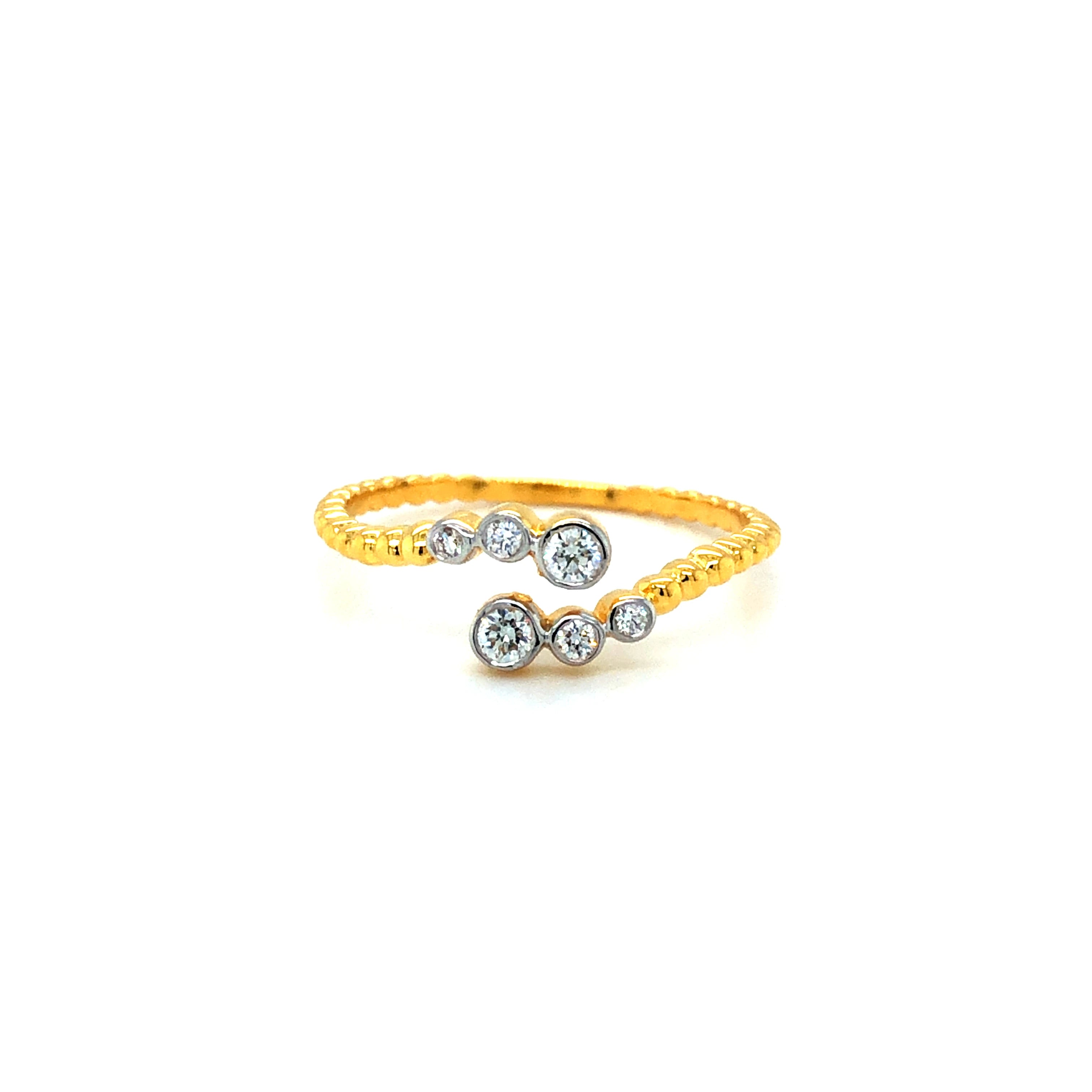 Engagement rings with heart-shaped diamonds for women -DUO SPARKLE DIAMOND RING