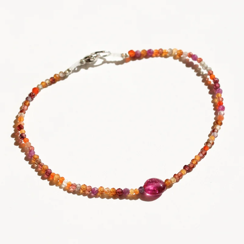 Beaded bracelets for women -Multi Colored Tourmalines Bracelet No.20