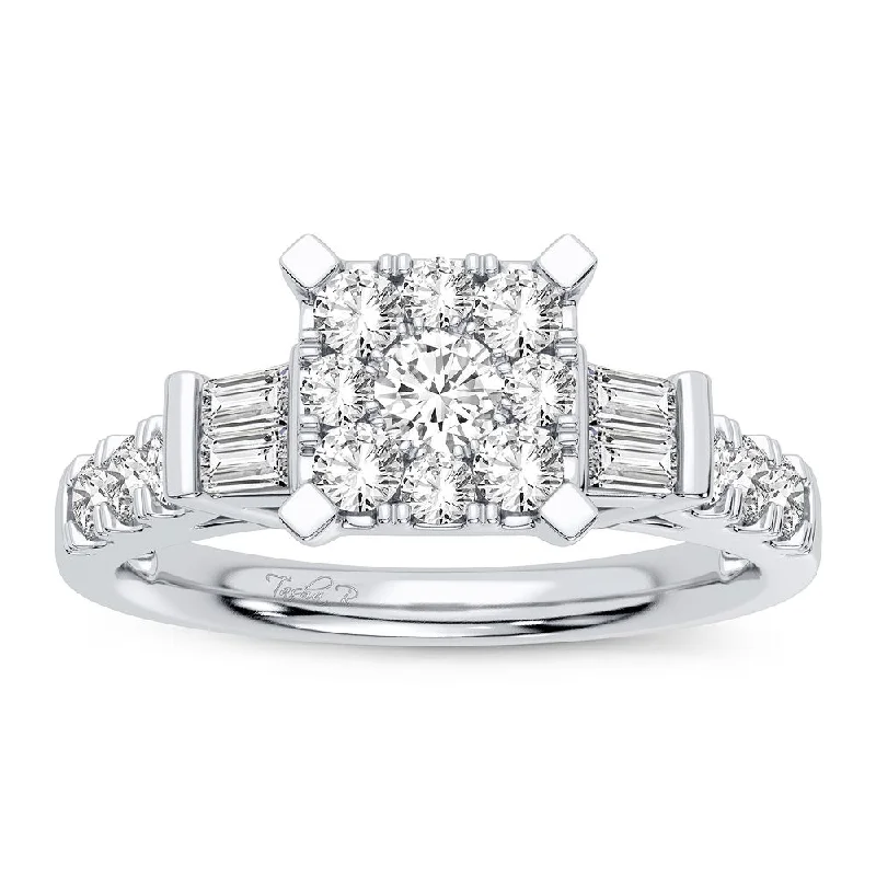 Classic engagement rings for women -10K 0.78CT Diamond Ring