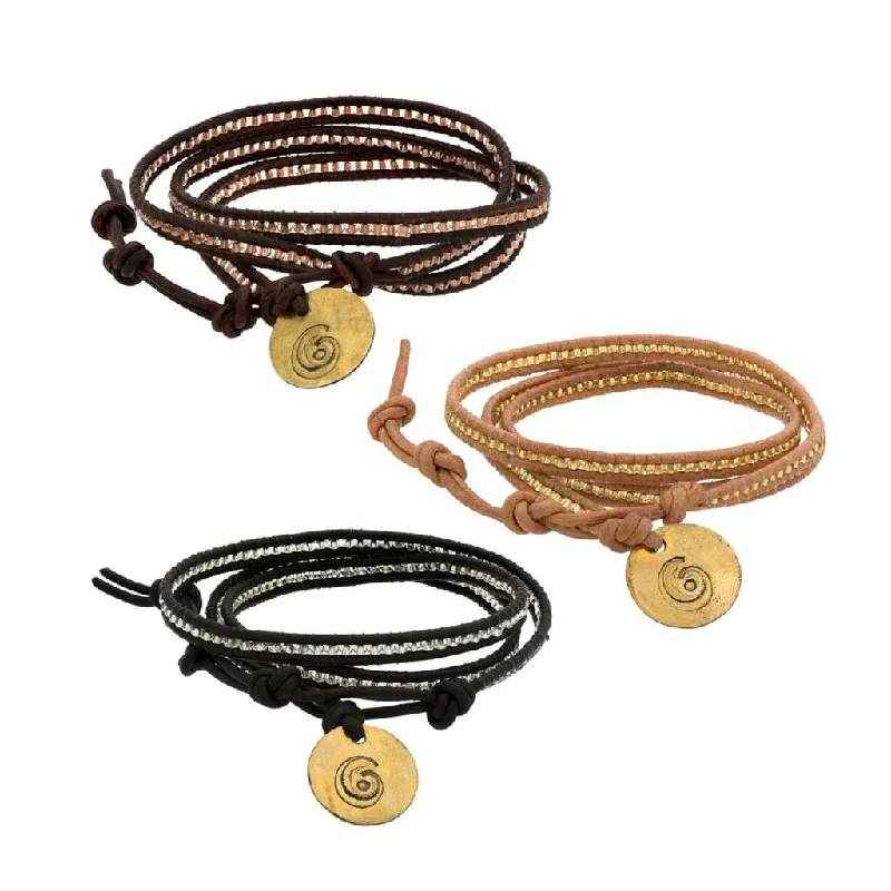 Luxury cuff bracelets for women -Sasa Classic 3x Wrap Bracelet