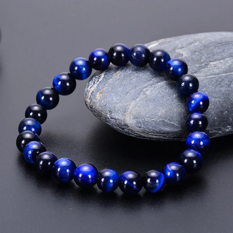 Natural Blue Tigerite (8mm)