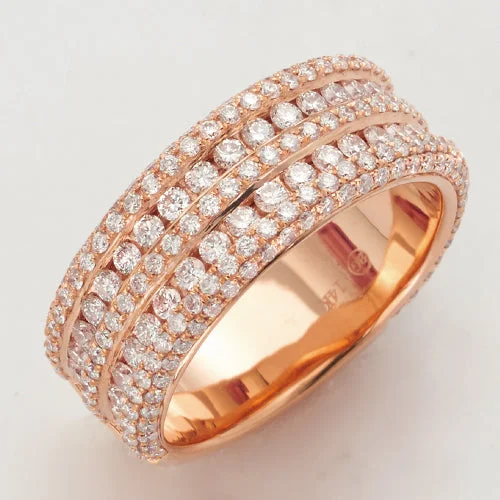 Unique engagement rings with diamonds for women -14KR 2.50CTW DIAMOND 3-ROW MENS RING