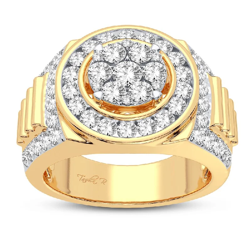 Women’s engagement rings with halo settings -14K 2.33CT Diamond Ring